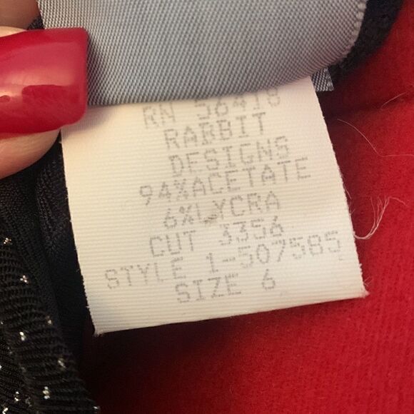 Rabbit Rabbit Designs Black Slinky Sparkly Maxi Dress Size 6 Prom Metallic - Picture 11 of 12